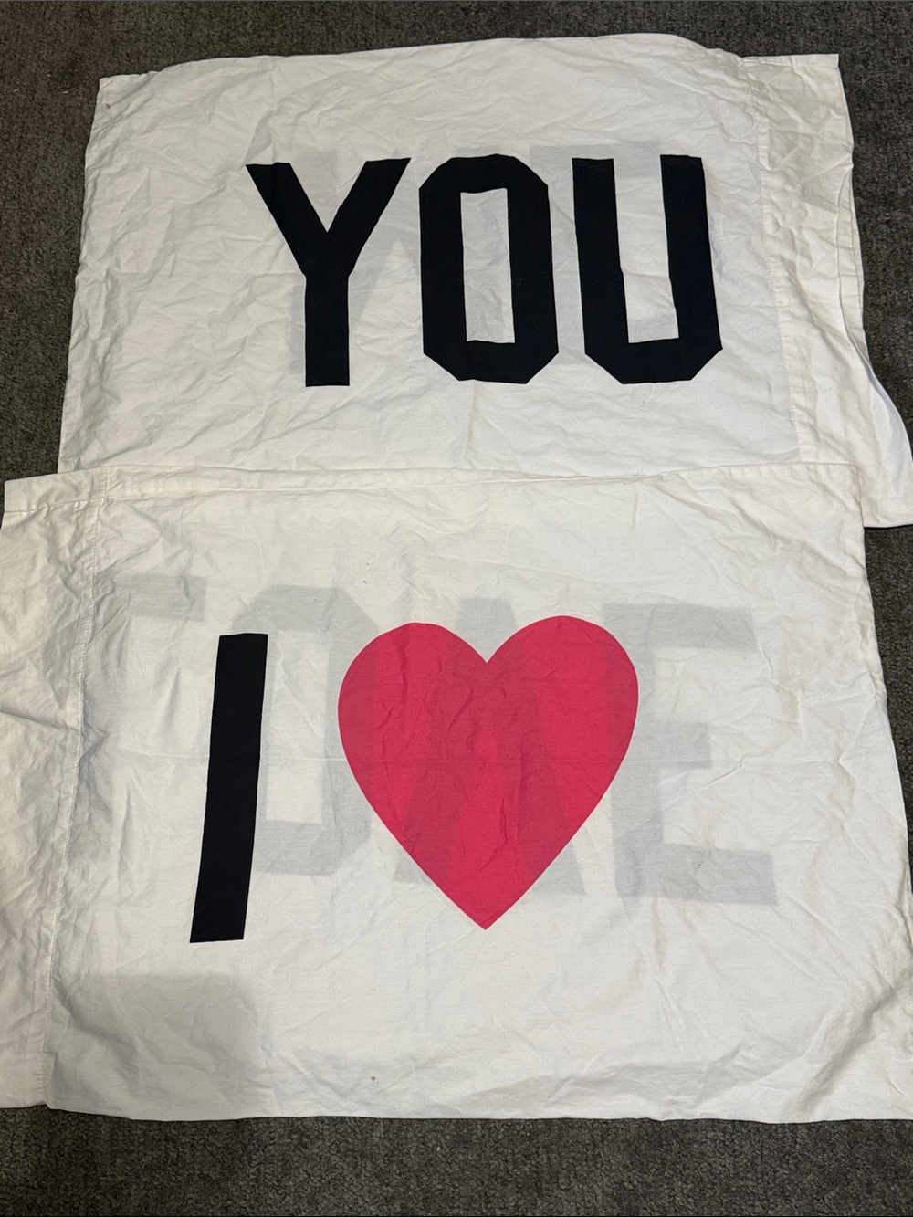 VTG* VS Pink Pillowcases lot of 2